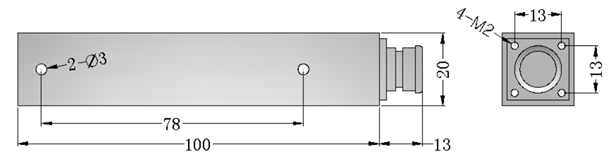 3D electronic compass Dimensions