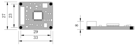 inclination sensors Dimensions