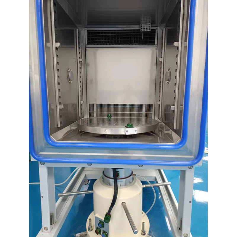 Temp chamber inside turntable